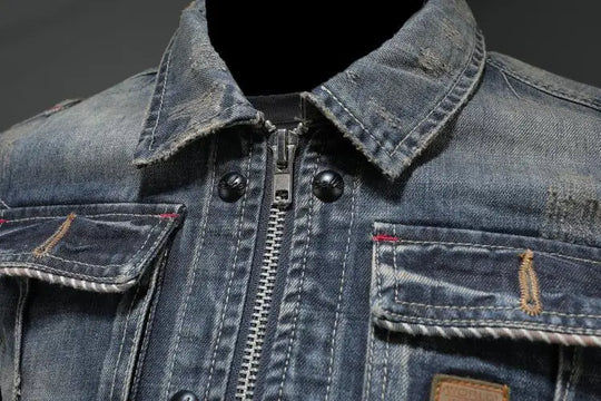 EB - Lässige und stilvolle Herbst Vintage Jeansjacke für Herren