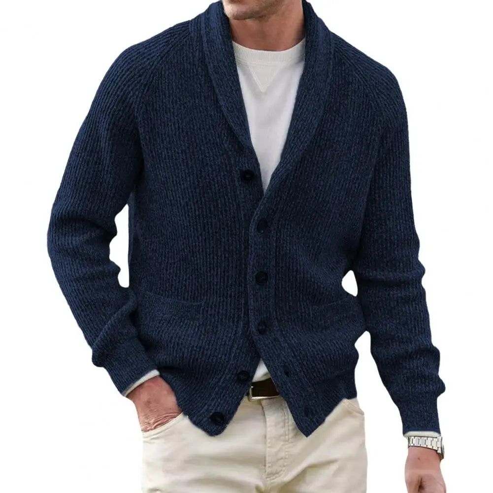 EB | Strickjacke mit Knöpfen Wollmischung Klassisch und Komfortabel