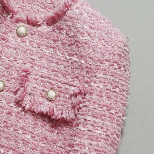 EB | Jacke Aus Größem Tweed Herbst/Winter Socialite Quastendesign