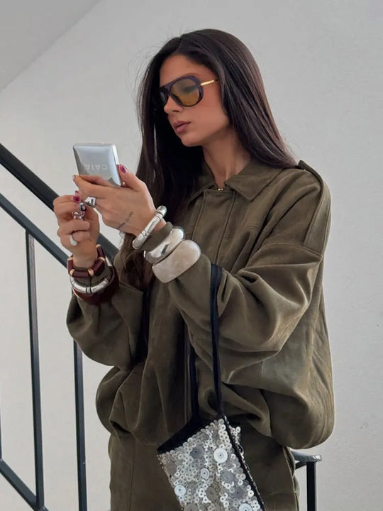 EB | Übergangsjacke in Elegantem Grün für Damen