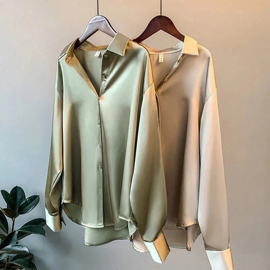 EB | Damenbekleidung Seidenhemd Vintage Bluse