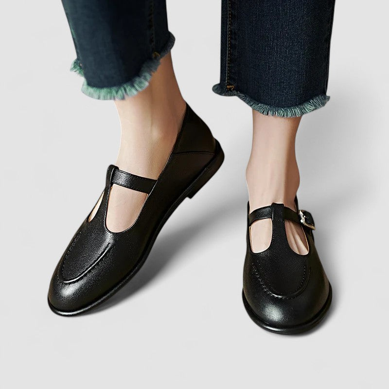 Orthopädische Mary Jane Schuhe mit niedrigem Absatz EB