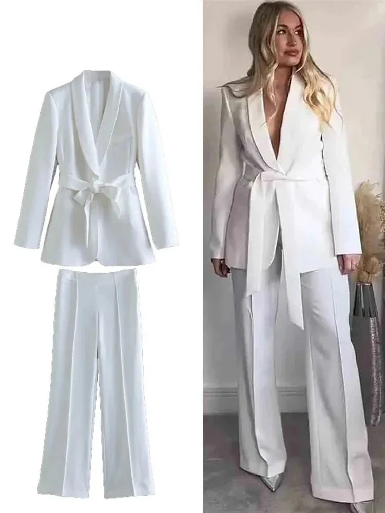 EB | Stilvolle Blazer Set Für Damen - Blazer+Hose