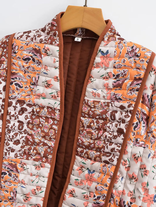 EB | Wintermantel mit Blumenmuster