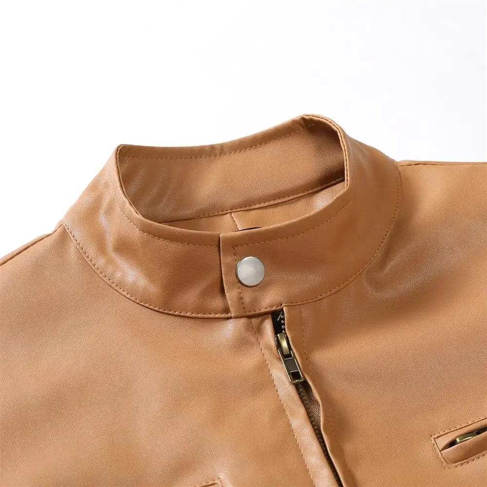 EB | Zeitlose Lederjacke mit Biker-Flair