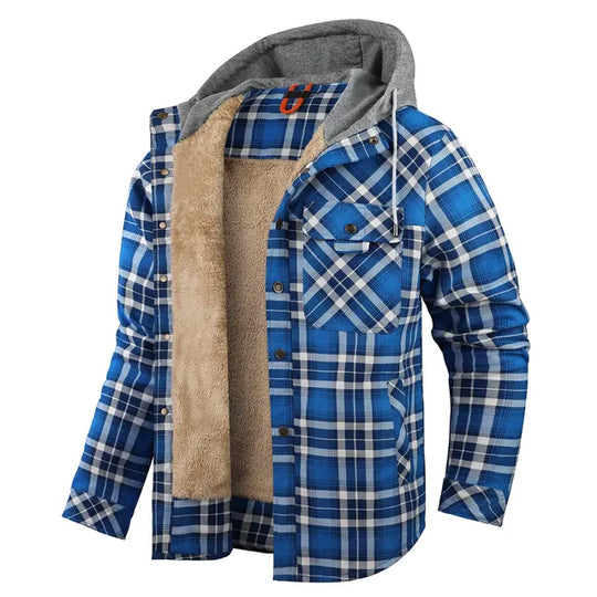 EB | Warm kariert Hemdjacke