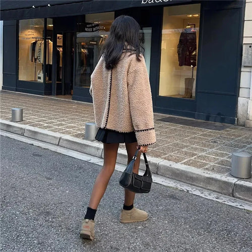 EB | Fleece Jacke Beige Warm und Bequem