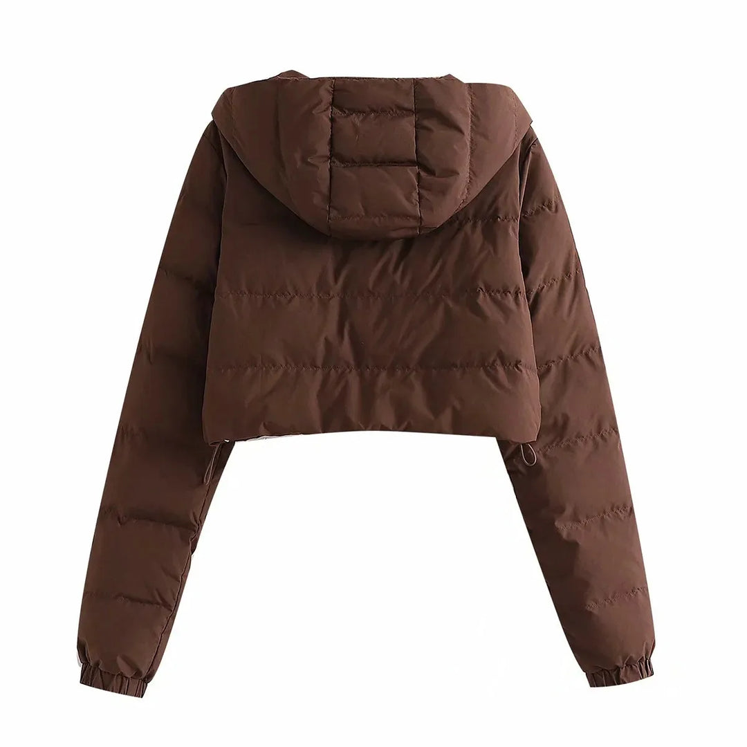 EB | Herbst Winter Lässige Fleece Doppelt Gearbeitete Daunenjacke mit Revers