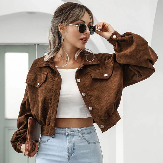 EB | Cordjacke für Damen Lässig