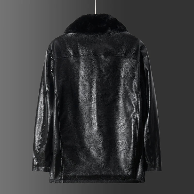EB | Lederjacke mit Kragen - Liam