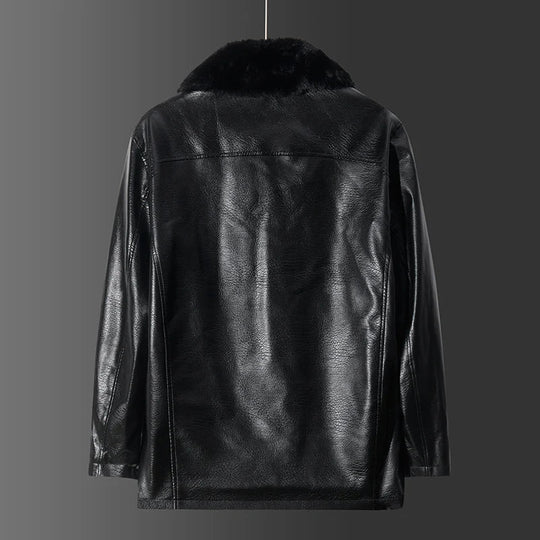 EB | Lederjacke mit Kragen - Liam
