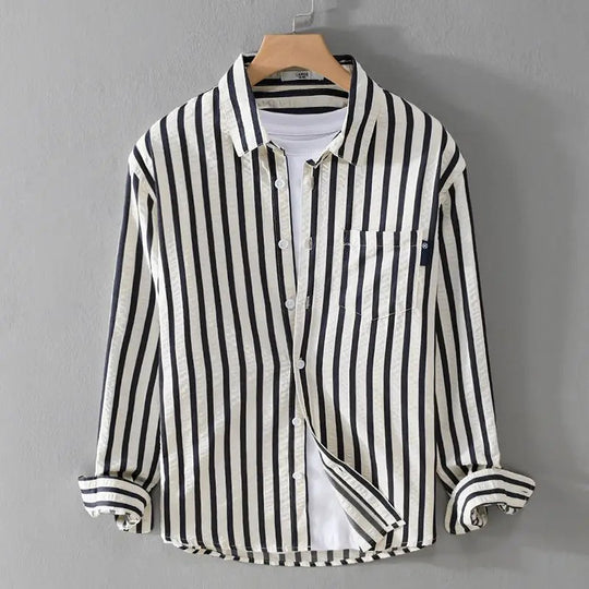 EB | Stylisches Gestreiftes Button-Down Hemd