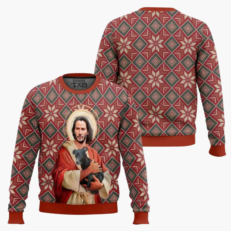EB | Hässlicher Weihnachtspullover - Lustiger "Wick-Mas" Pullover für Fans, Weihnachten, Party