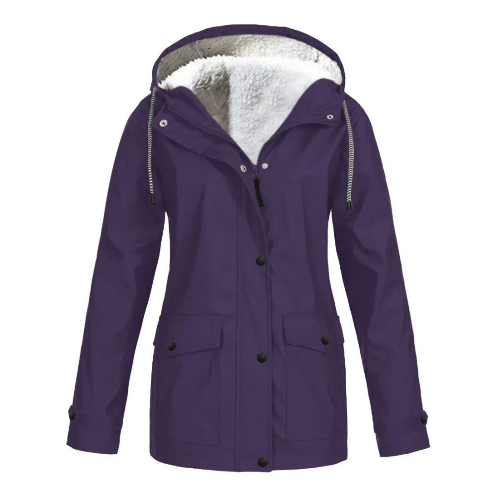 EB | Wasserdichte Fleece-Hoodie-Jacke