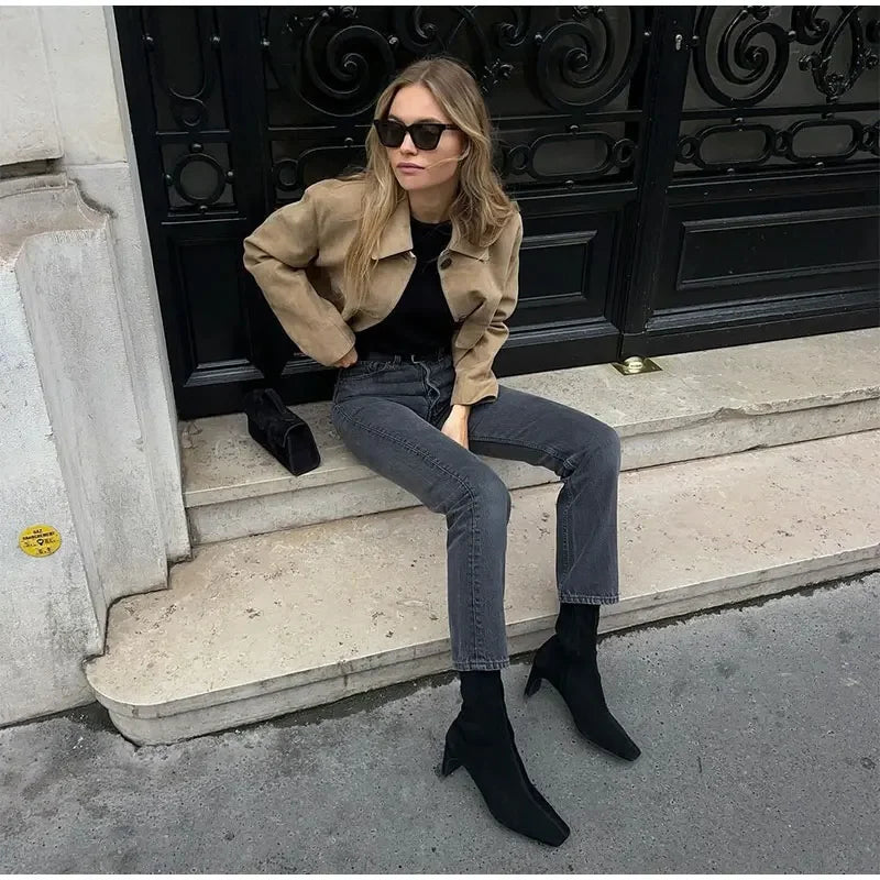 EB | Damen Wildlederjacke