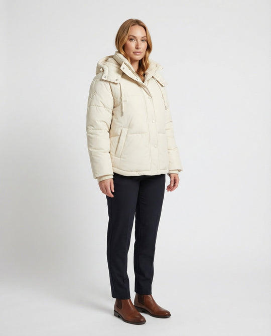 Warme Damen Winterjacke Gepolstert | EB