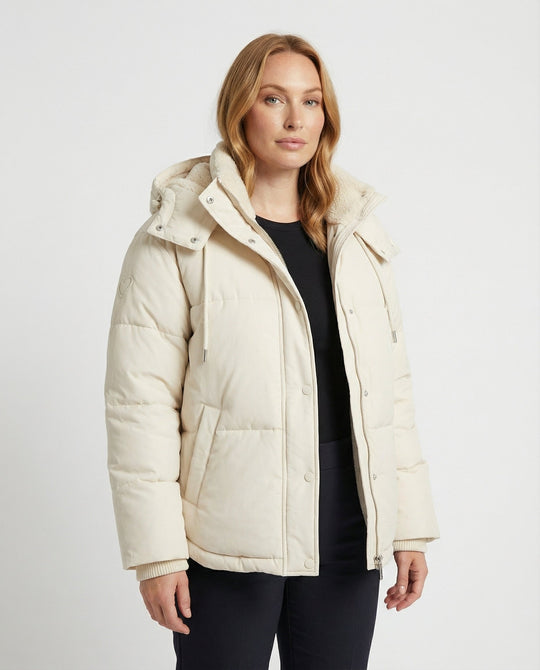 Warme Damen Winterjacke Gepolstert | EB