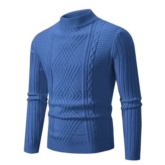 EB | Klassischer Strickpullover mit Struktur Weich und Warm Perfekt für Alltag und Fest
