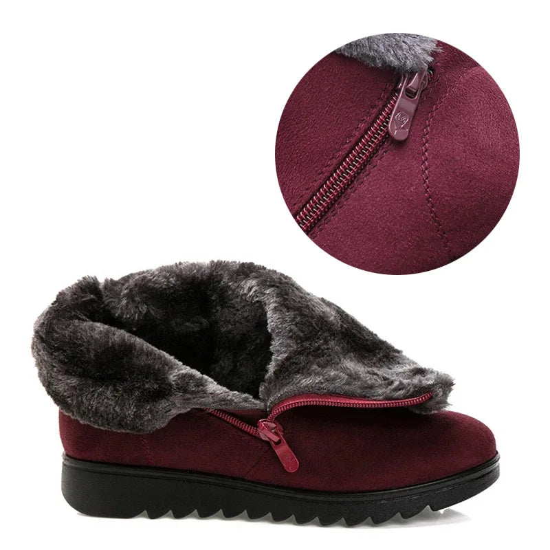 EB | Winter Plush Reißverschluss Rutschfeste Stiefel
