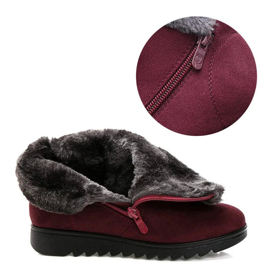 EB | Winter Plush Reißverschluss Rutschfeste Stiefel