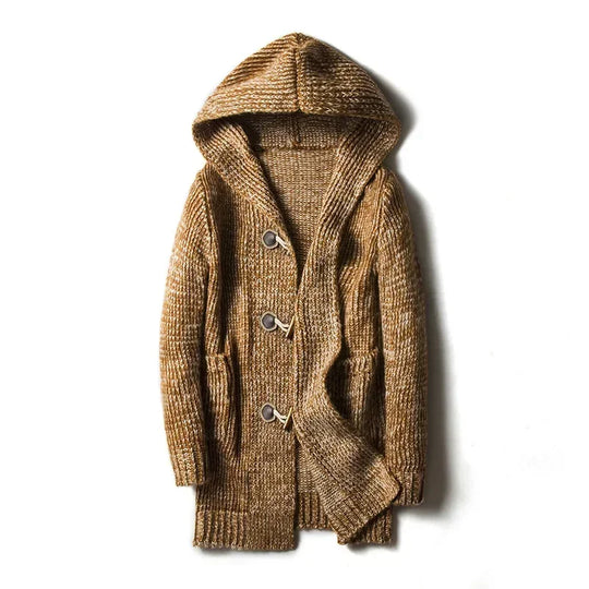 EB | Grob gestrickte Jacke mit Kapuze für Herren