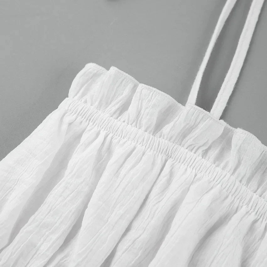 EB | Weiße Sommerkleid mit Schnürung