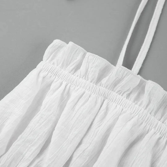 EB | Weiße Sommerkleid mit Schnürung