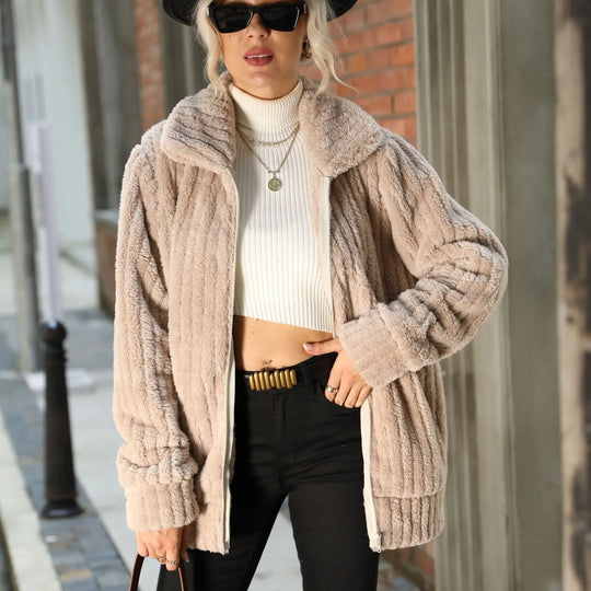 EB | Weiche Jacke mit Strukturiertem Oberflächen