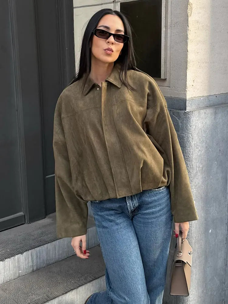 EB | Übergangsjacke in Elegantem Grün für Damen