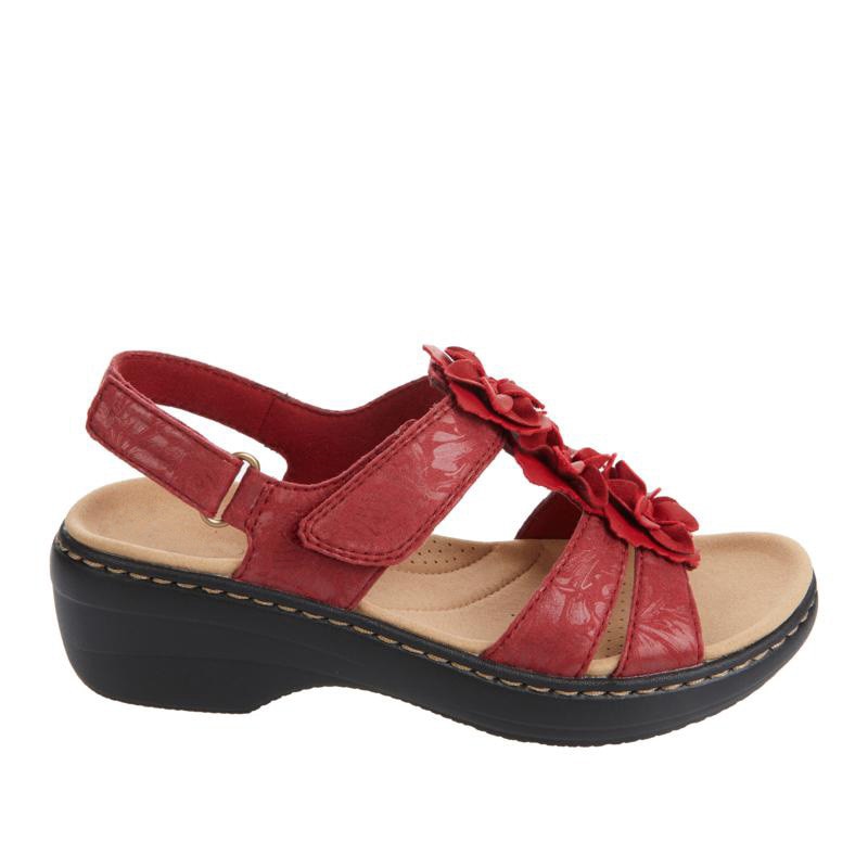 EB | Orthopädische Sandalen mit Schwarzen Blumen