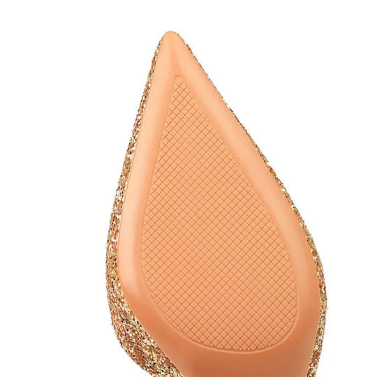 EB | Glitzernder, Spitzer Stiletto Absatz