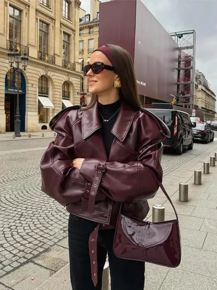 EB | Trendige Lederjacke für Frauen