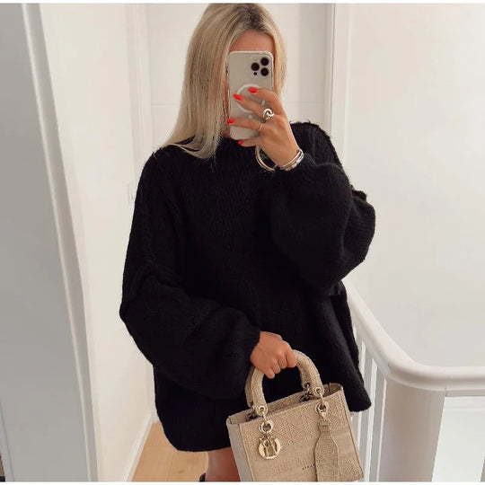 EB - Flauschiger Oversize Strickpullover