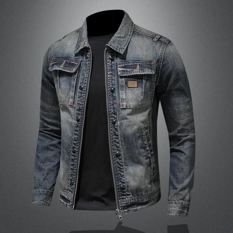 EB - Lässige und stilvolle Herbst Vintage Jeansjacke für Herren