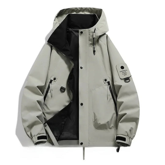 EB Damen Windbreaker Jacke mit Kapuze und Stehkragen