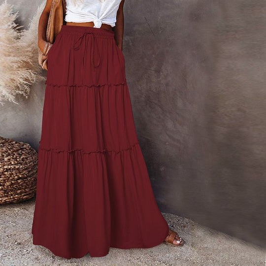 EB | Langer Hochtaillierter Maxi Rock
