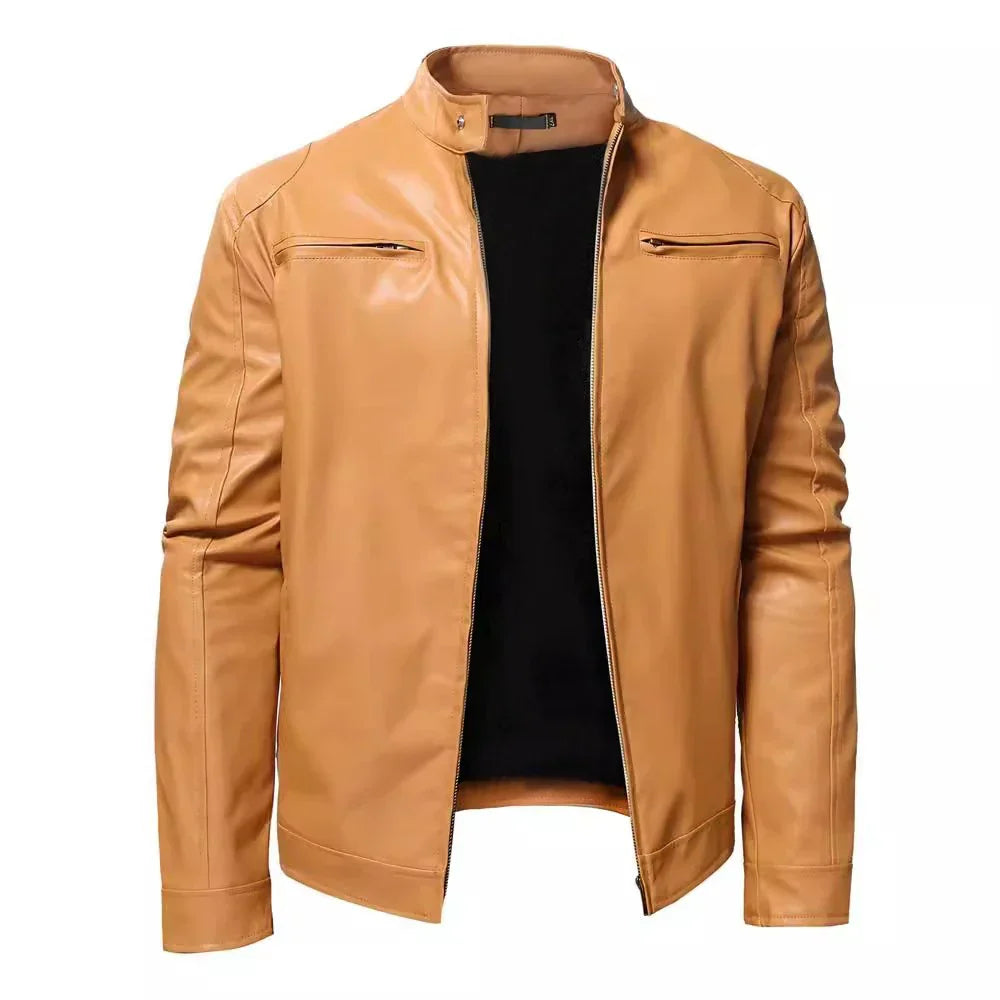 EB | Zeitlose Lederjacke mit Biker-Flair