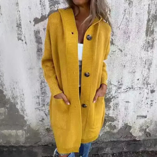 EB | Langer Knopf Cardigan