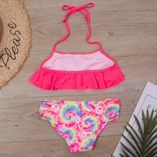 EB | Neu Falbala Kids Badebekleidung Badeanzug Neuer Druck Mädchen Kid Bikini Set 5 14 Jahre Kinder Bandage Schwimmanzug Strandbekleidung A247