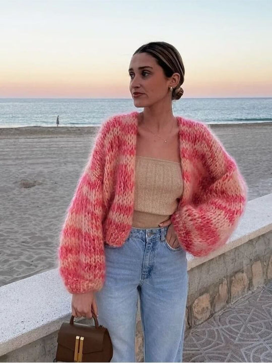 EB | Gestreifter Offener Pullover