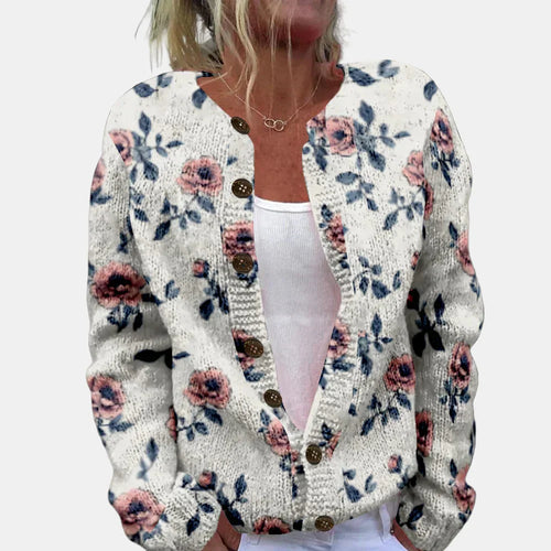 EB | Schickes Rosenmuster Cardigan