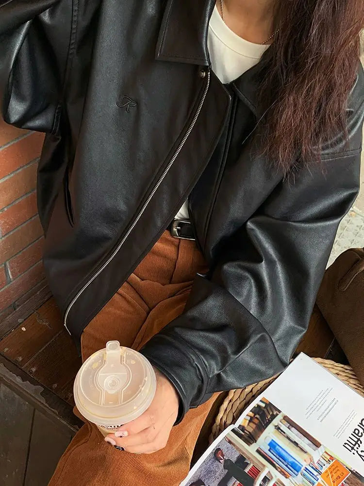 EB | Weinlese Lederjacke
