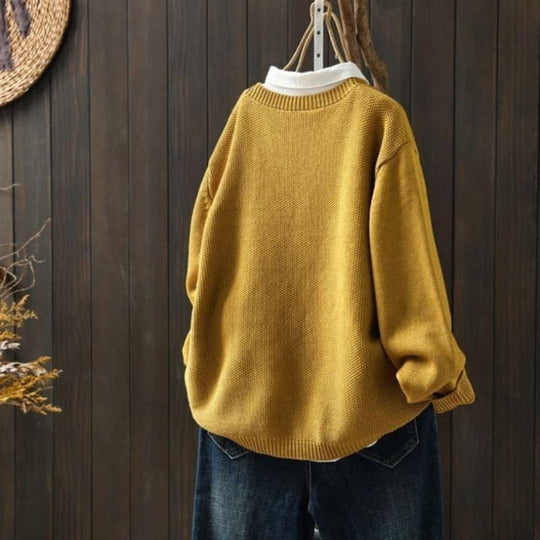 EB | Cardigan Strick Knopfverschluss Oversized Fit Weich und Bequem