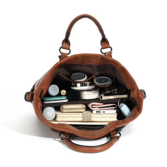 EB | Vintage Tote Tasche für Frauen Große Kapazität Handtasche Designer Handtasche Vintage Umhängetasche Marken Handtasche