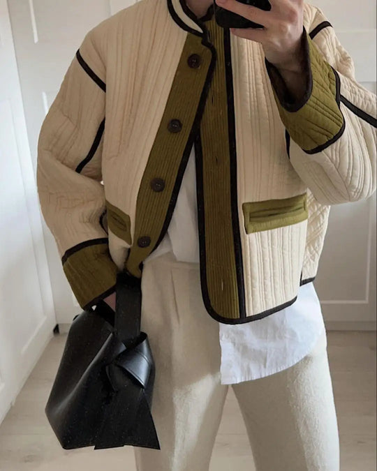 EB | Eleganter Mantel Aus Schickem Patchwork