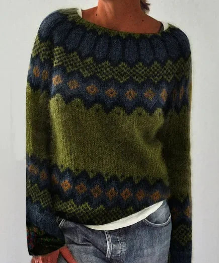 EB | Clair Strickpulli Herbst Mit Mustern