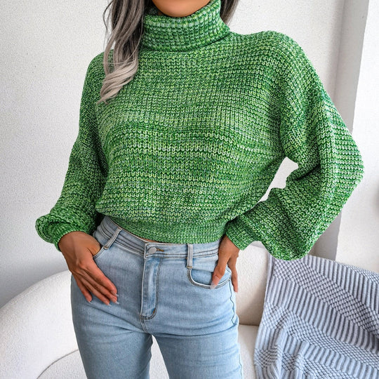 EB | Chunky Strickpullover mit Hohem Kragen Warm und Komfortabel Lässiges Design