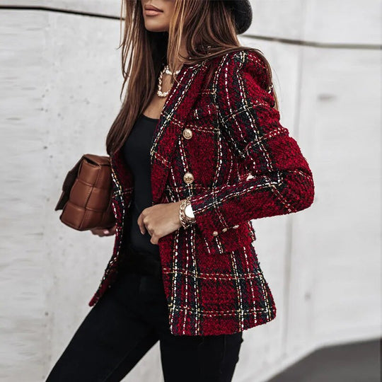 EB | Luxuriöser Karierter Blazer