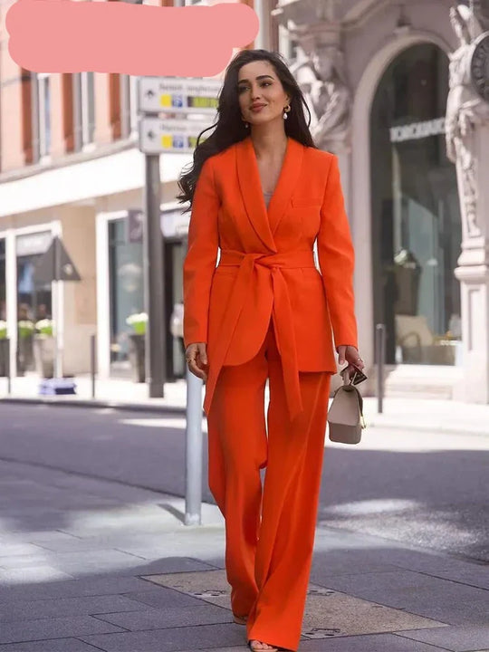 EB | Stilvolle Blazer Set Für Damen - Blazer+Hose