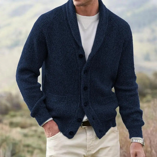 EB | Strickjacke mit Knöpfen Wollmischung Klassisch und Komfortabel